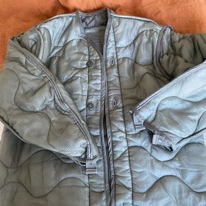 Military Jacket Liner in Army Green